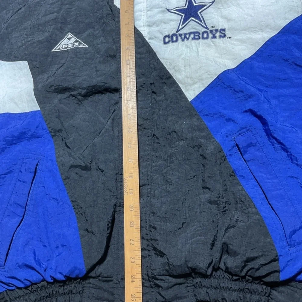 Vintage 90s Dallas Cowboys Apex One Hooded Jacket Mens M-M Pro Line NFL - Picture 2 of 16